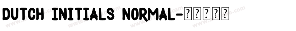 Dutch Initials Normal字体转换